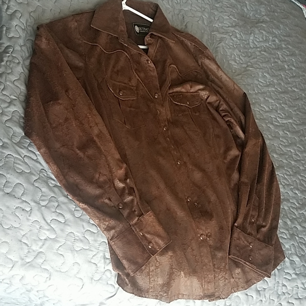Women button-down shirt.